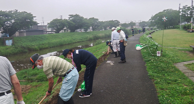 Beautification activity in Akita Prefecture (photo)